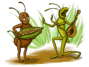 The Little Ant and the Grasshopper