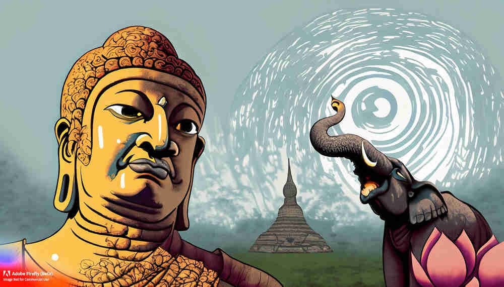 Buddha and the Angry Elephant 2
