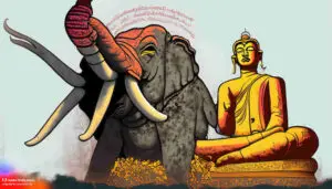 Buddha and the Angry Elephant