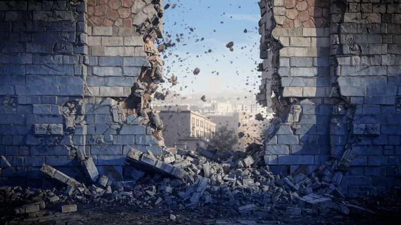 The walls of Jericho crashing down.