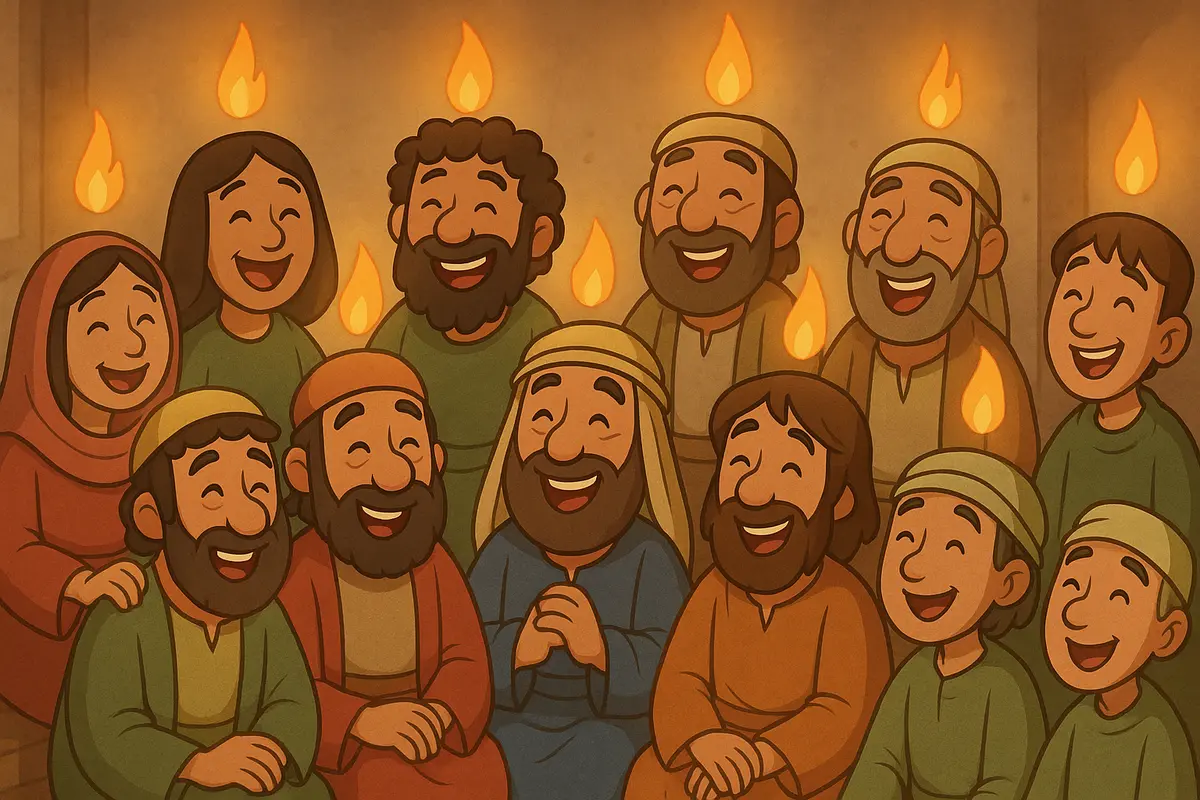 Disciples receive the Holy Spirit