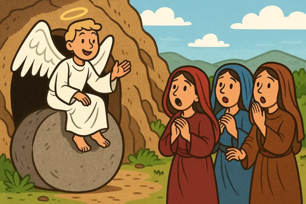 Women find the empty tomb on Easter