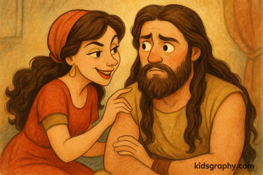 Delilah asked again and again