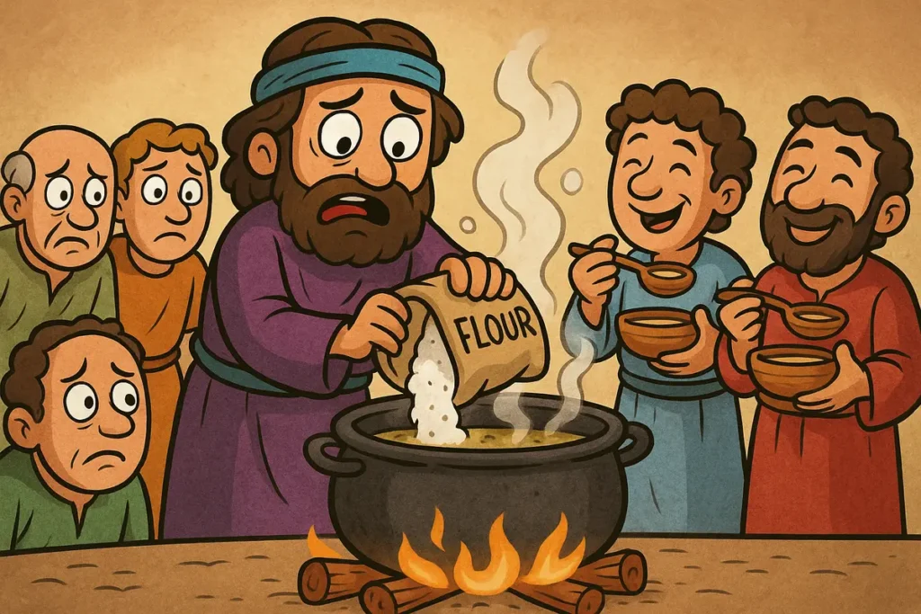 Elisha makes bad soup safe to eat