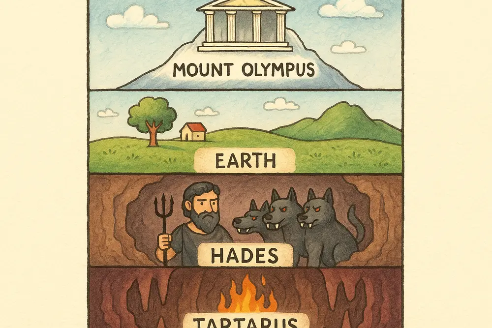 Tartarus and Hades compared in Greek mythology.