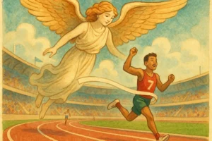 Nike as a modern symbol of victory in sports.