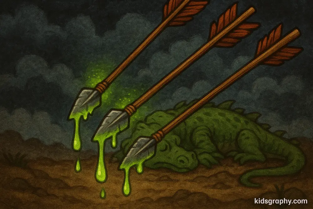 Hercules’ arrows poisoned with Hydra’s blood.