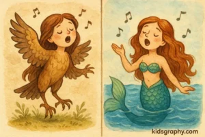 Comparison of siren and mermaid from mythology.