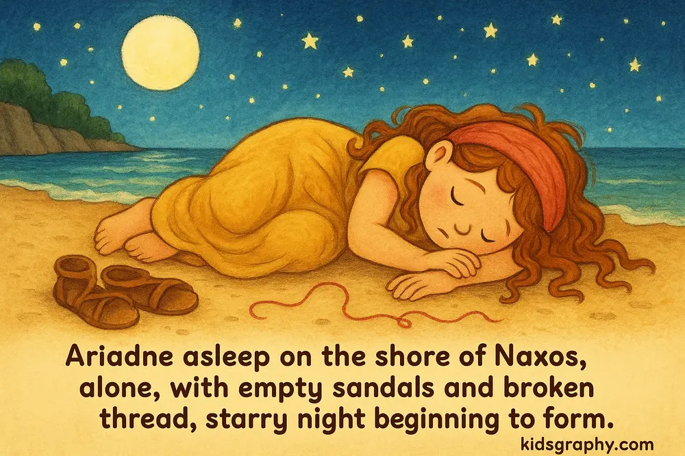 Ariadne alone on the island of Naxos