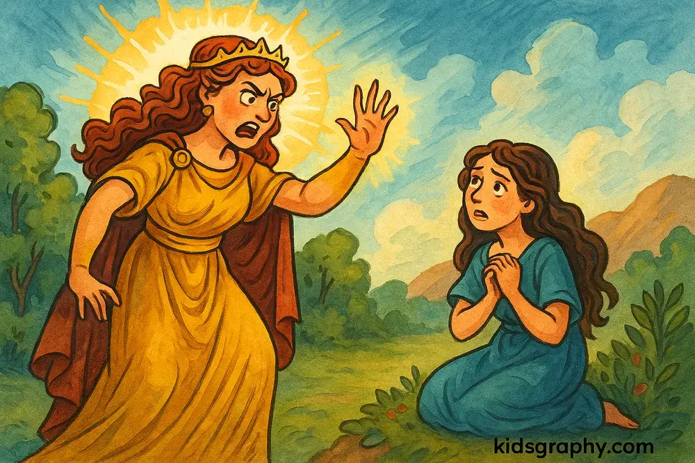 Hera cursing Echo to only repeat others’ words